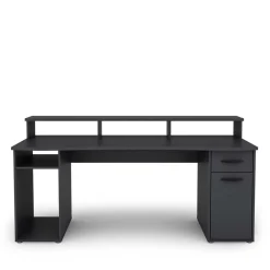 Wohnen Bürotische*Gaming Computer Schreibtisch in Anthrazit - Nikolan