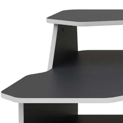 Wohnen Gaming-Computertisch in Anthrazit mit Weiß - Couras