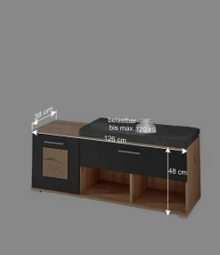 Wohnen Garderobe & Flurbank modern - Zelio (zweiteilig)