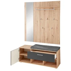 Wohnen Garderobe & Flurbank modern - Zelio (zweiteilig)