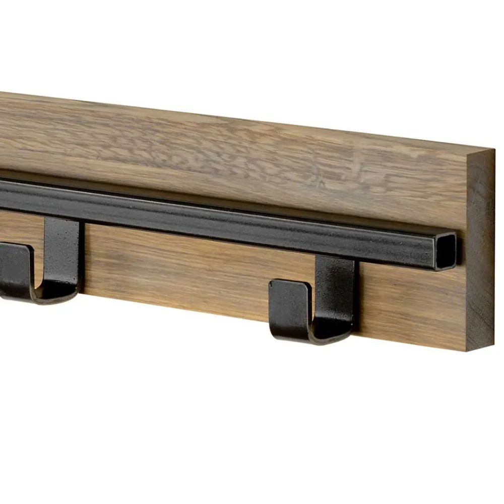 Wohnen Loft Möbel|Industrial Möbel*Garderobe aus Eiche & Stahl Schwarz - Dezadan