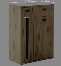 Wohnen Garderobe Dielenmöbel Set modern - Baiamare (fünfteilig)