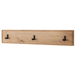 Wohnen Bürogarderoben*Garderobe Hakenleiste aus Asteiche Massivholz - Zonga