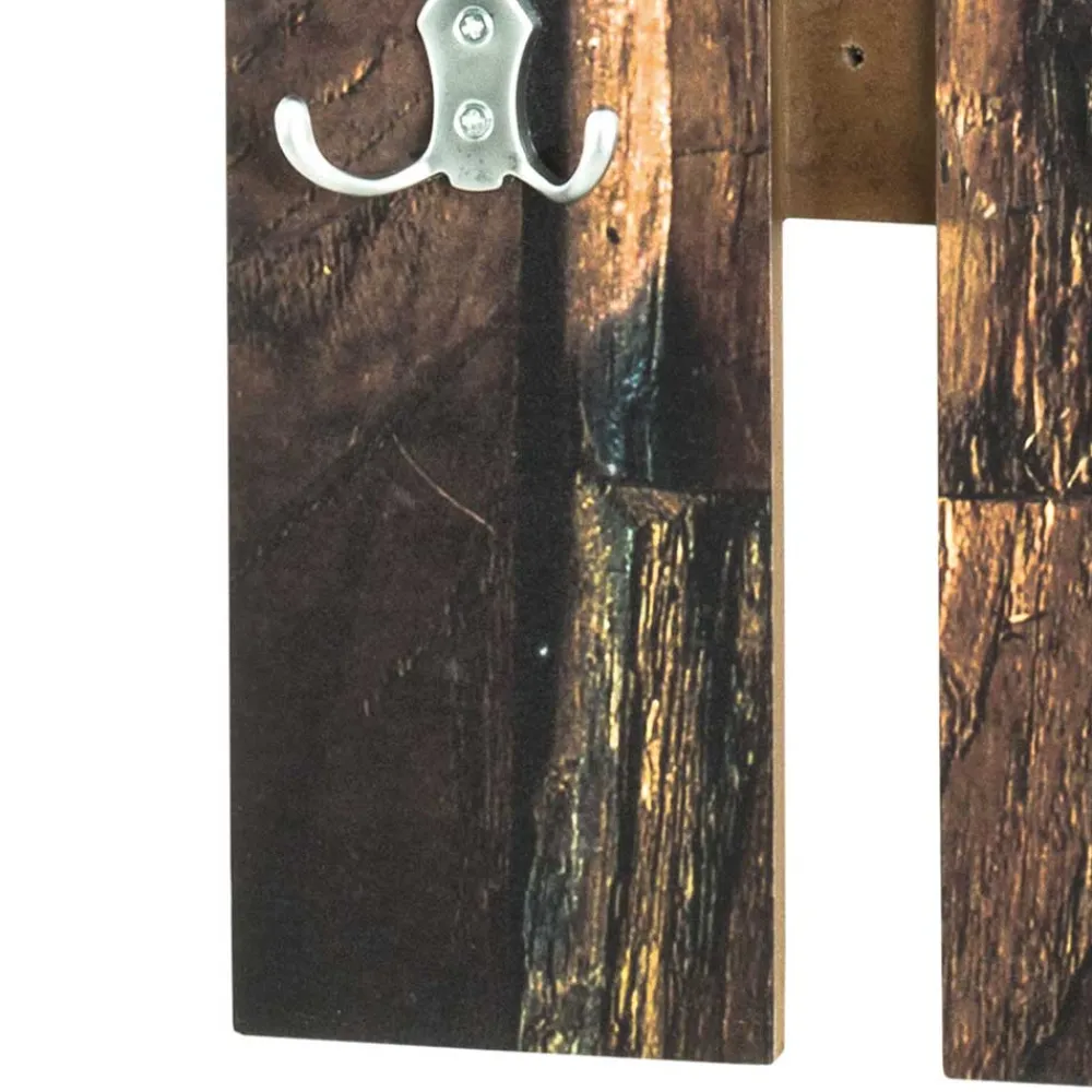 Wohnen Graue Möbel|Garderoben*Garderobe in Holzoptik Antik & Silber - Maggio