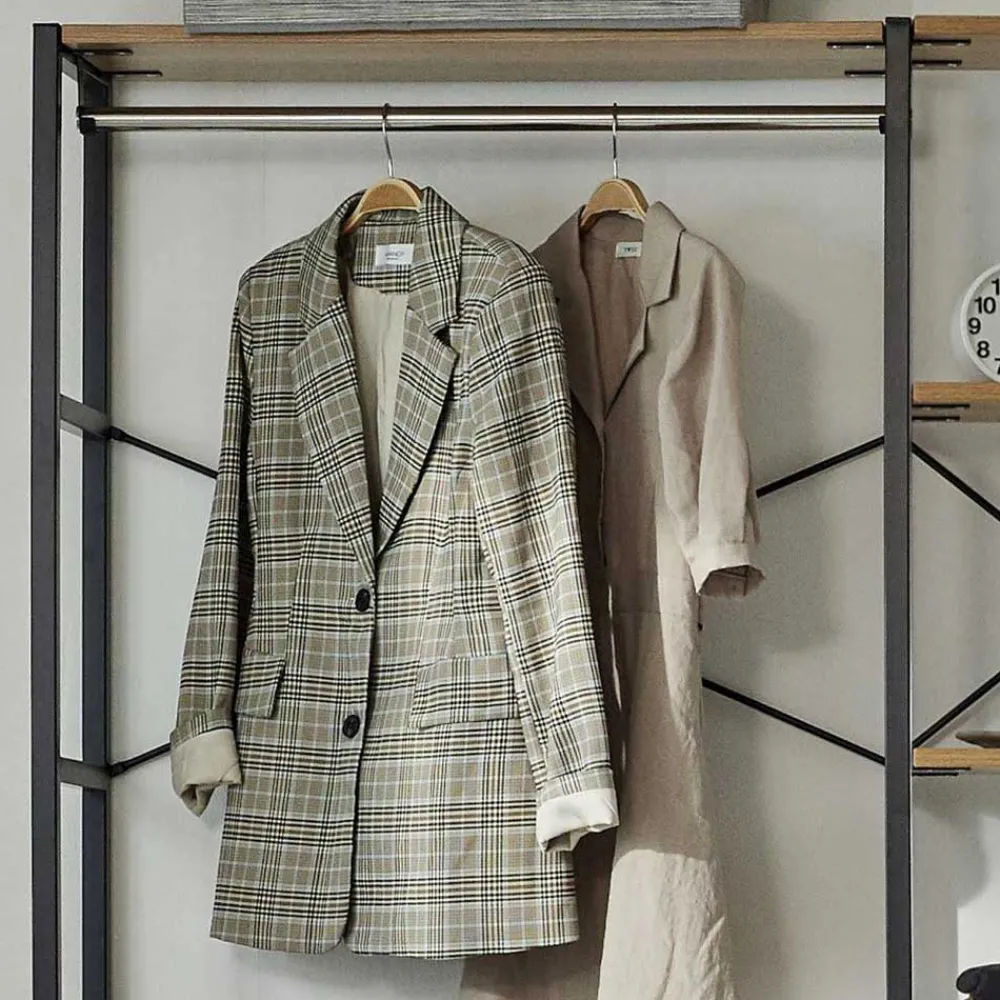 Wohnen Garderobe mit 5 Fächern & Stange - Jaruneda