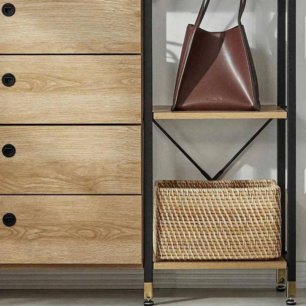 Wohnen Garderobe mit 5 Fächern & Stange - Jaruneda