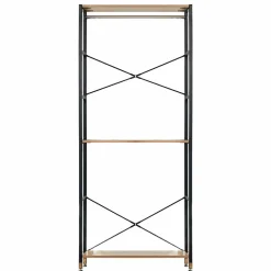 Wohnen Garderobe Regal mit 7 Fächern & 4 Stangen - Alis