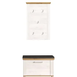 Wohnen Garderobe und Schuhbank Set - Tocella (zweiteilig)