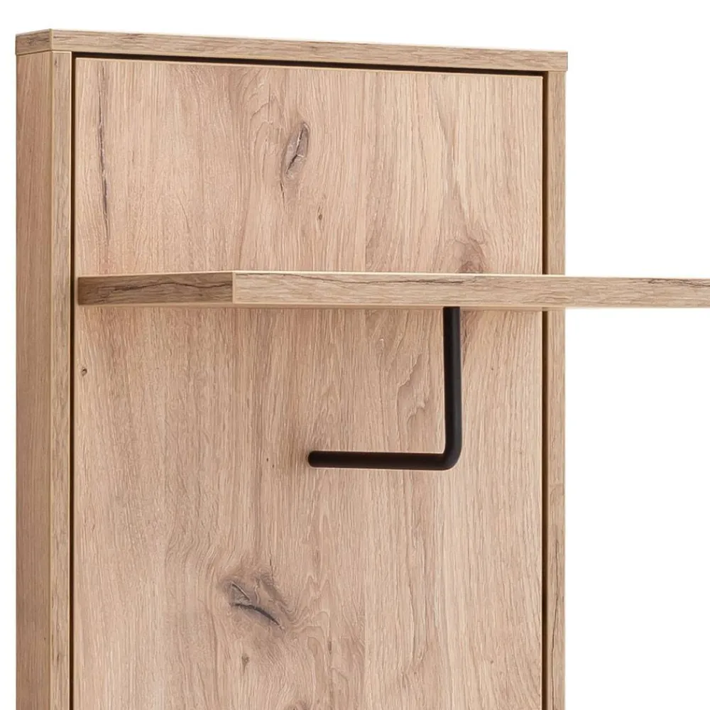 Wohnen Garderobe und Spiegel Set in Wildeiche - Vapposia (zweiteilig)