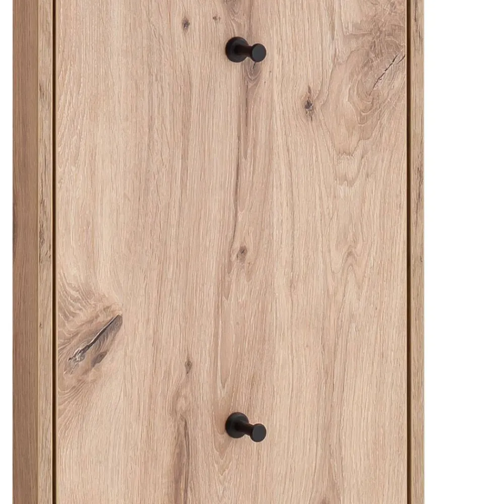 Wohnen Garderobe und Spiegel Set in Wildeiche - Vapposia (zweiteilig)