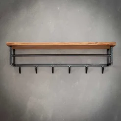 Wohnen Garderoben|Garderoben*Garderobe zum Aufhängen aus Metall Schwarz - Porongo