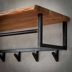 Wohnen Garderoben|Garderoben*Garderobe zum Aufhängen aus Metall Schwarz - Porongo