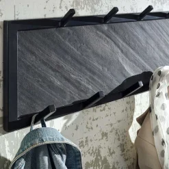 Wohnen Garderoben Möbel in Anthrazit & Schwarz - Belgica (zweiteilig)