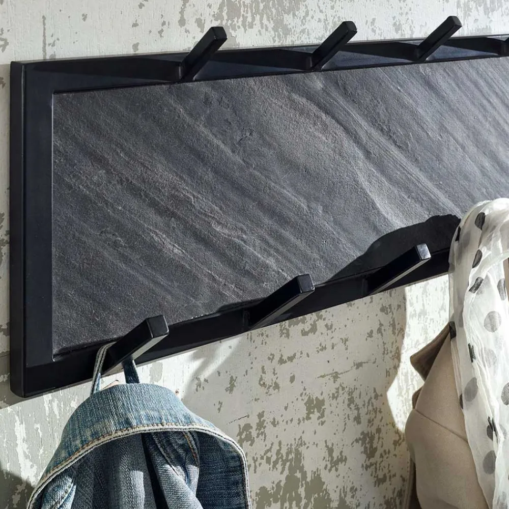 Wohnen Garderoben Möbel in Anthrazit & Schwarz - Belgica (zweiteilig)