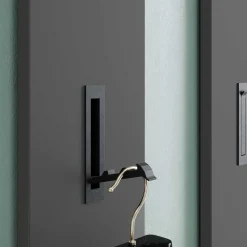 Wohnen Garderoben Möbelset in Dunkelgrau - Tarlotta (dreiteilig)