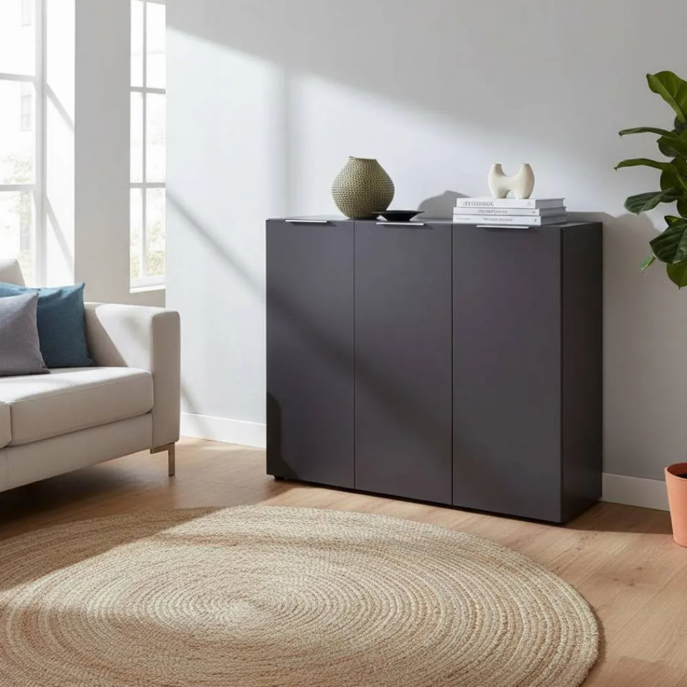 Wohnen Garderoben Sideboard Masculino in Anthrazit