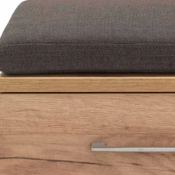 Wohnen Garderoben Sitzbank Vicanossa in Weiß Eiche