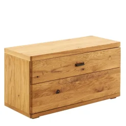 Wohnen Garderobenbank aus Balkeneiche Massivholz - Robats