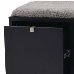 Wohnen Schuhschränke|Garderobenbänke*Garderobenbank Geskan in Schwarz