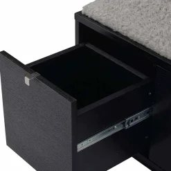 Wohnen Schuhschränke|Garderobenbänke*Garderobenbank Geskan in Schwarz