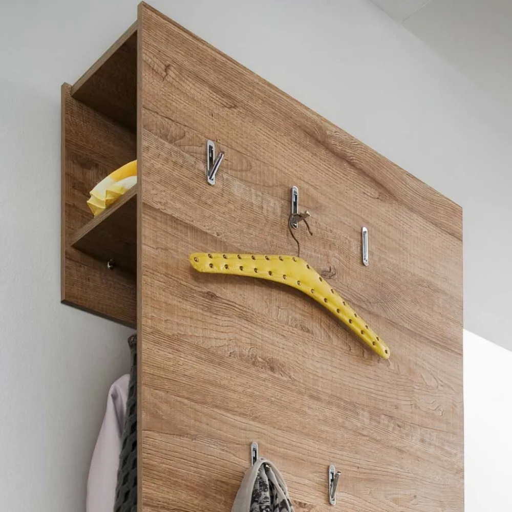 Wohnen Diele Komplett|Garderoben*Garderobenkombination Coriga in Eiche Dekor Anthrazit (dreiteilig)