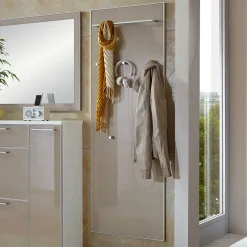 Wohnen Garderobenkombination Srocca in Taupe Glas beschichtet (dreiteilig)