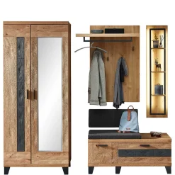 Wohnen Garderobenmöbel aus Echtholz - Elprisca (vierteilig)