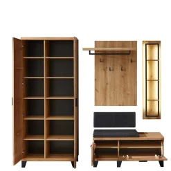 Wohnen Garderobenmöbel aus Echtholz - Elprisca (vierteilig)