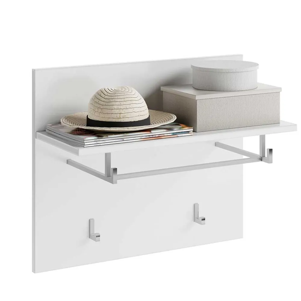 Wohnen Weiße Möbel|Glasmöbel*Garderobenmöbel Block Set - Sumatra (fünfteilig)