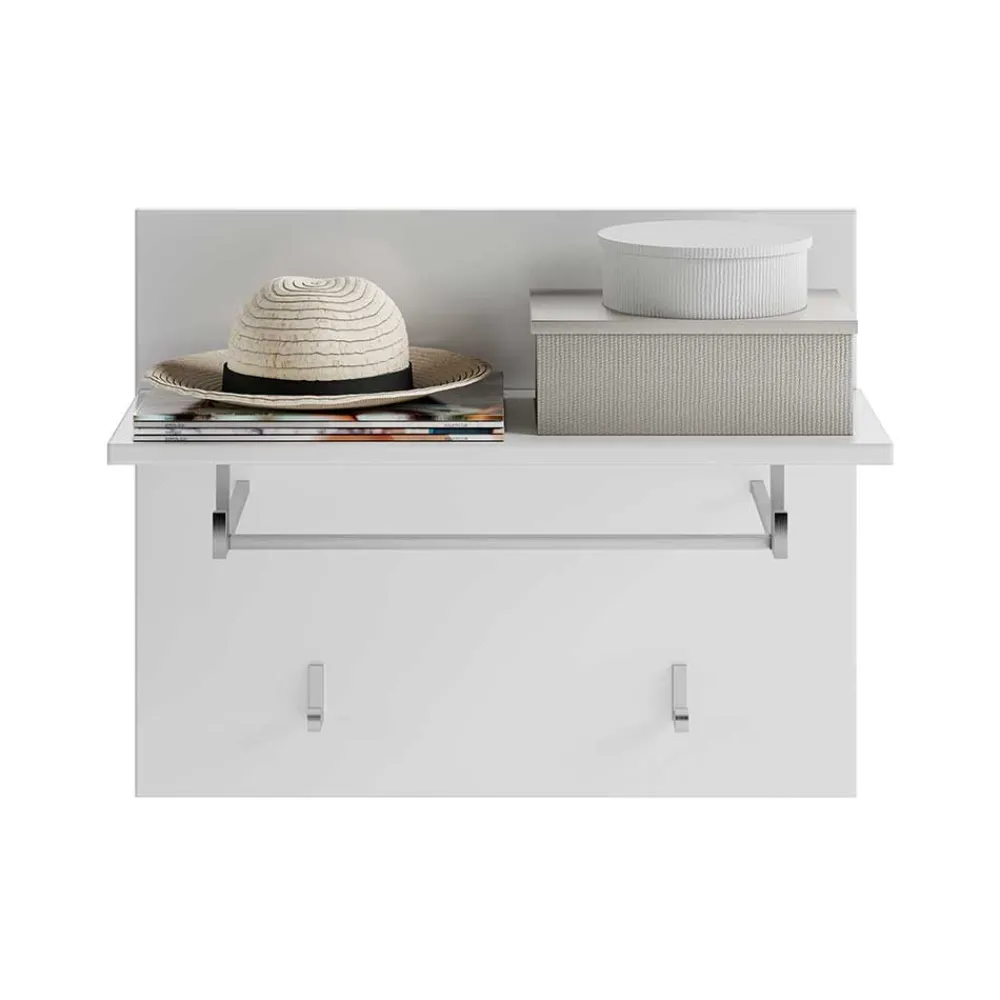 Wohnen Weiße Möbel|Glasmöbel*Garderobenmöbel Block Set - Sumatra (fünfteilig)