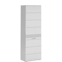 Wohnen Weiße Möbel|Glasmöbel*Garderobenmöbel Block Set - Sumatra (fünfteilig)