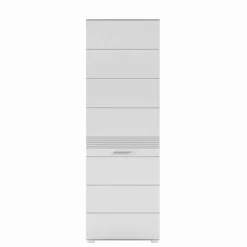 Wohnen Weiße Möbel|Glasmöbel*Garderobenmöbel Block Set - Sumatra (fünfteilig)