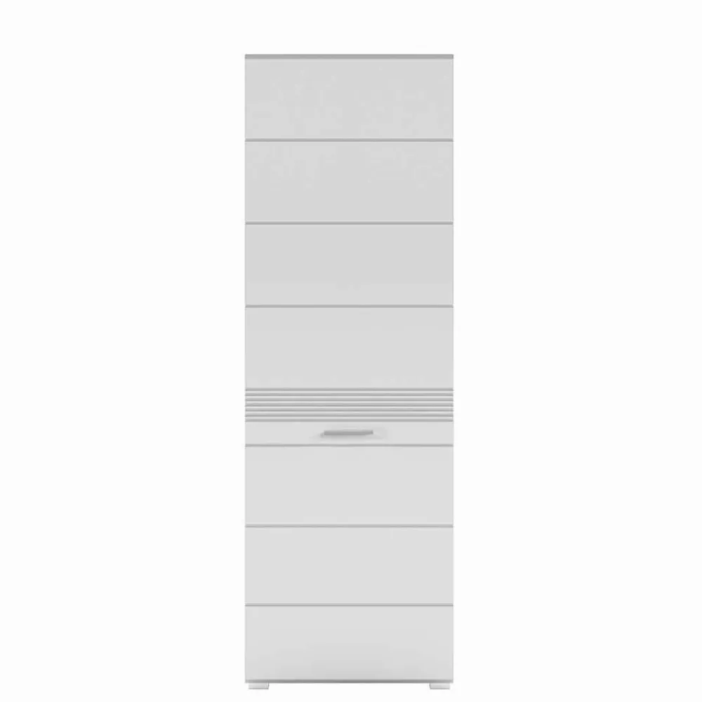 Wohnen Weiße Möbel|Glasmöbel*Garderobenmöbel Block Set - Sumatra (fünfteilig)