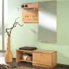 Wohnen Garderobenmöbel Set Coestra aus Kernbuche Massivholz (dreiteilig)