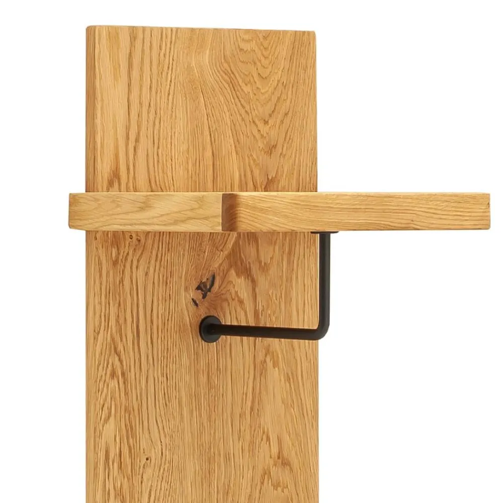 Wohnen Bürogarderoben*Garderobenpaneel aus Balkeneiche Massivholz - Robats