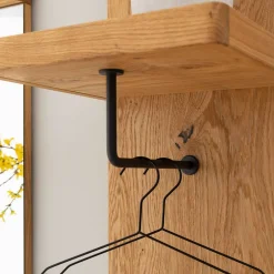 Wohnen Bürogarderoben*Garderobenpaneel aus Balkeneiche Massivholz - Robats