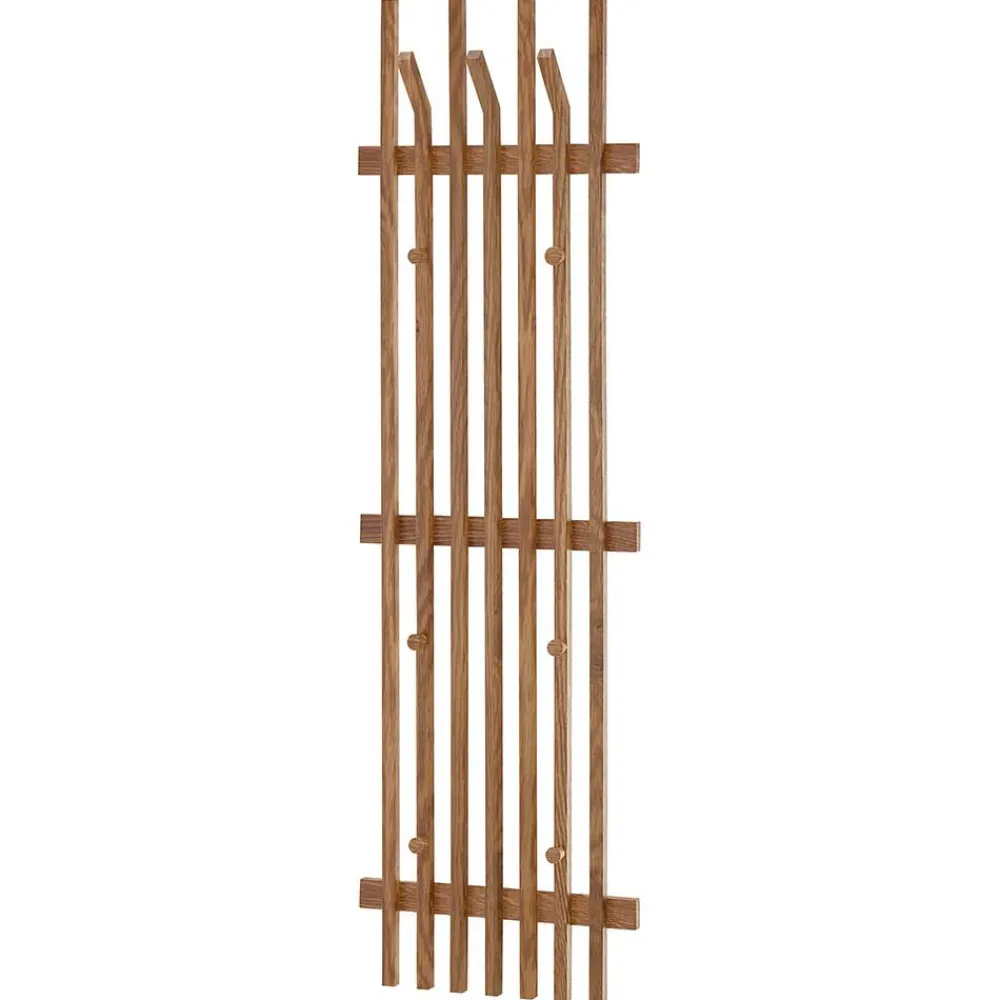 Wohnen Garderoben|Garderoben*Garderobenpaneel aus Eichenholz Leisten - Gangizo