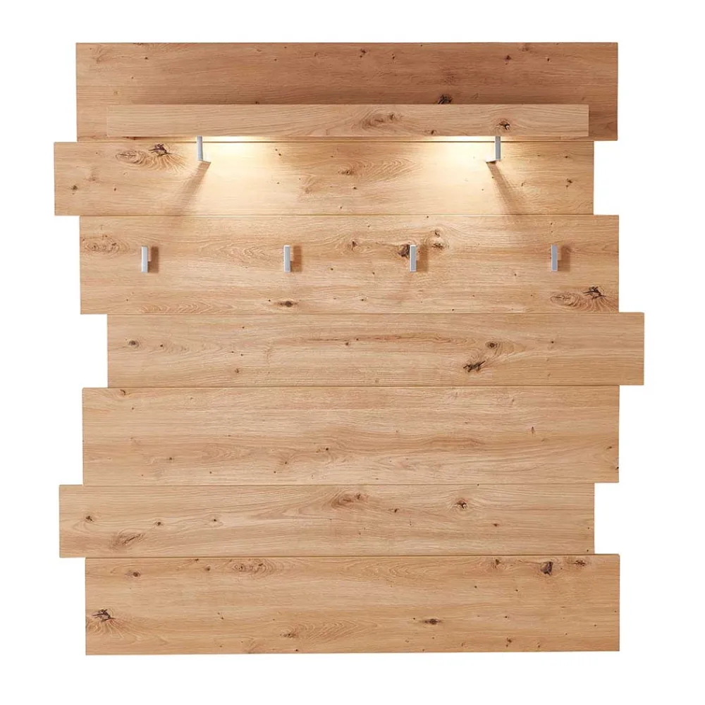 Wohnen Bürogarderoben*Garderobenpaneel in Holz Optik Wildeiche - Symbrosia