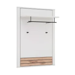 Wohnen Bürogarderoben*Garderobenpaneel in Lichtgrau mit Wildeiche - Ballina