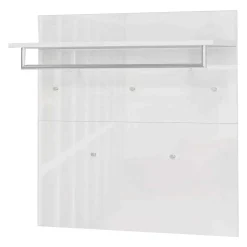 Wohnen Garderobenpaneel in Weiß mit Glasbeschichtung - Kofi