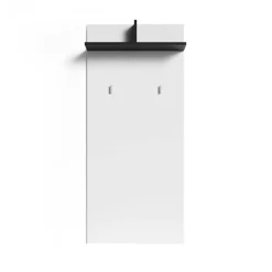 Wohnen Garderoben|Garderoben*Garderobenpaneel in Weiß mit Schwarz - Etelon