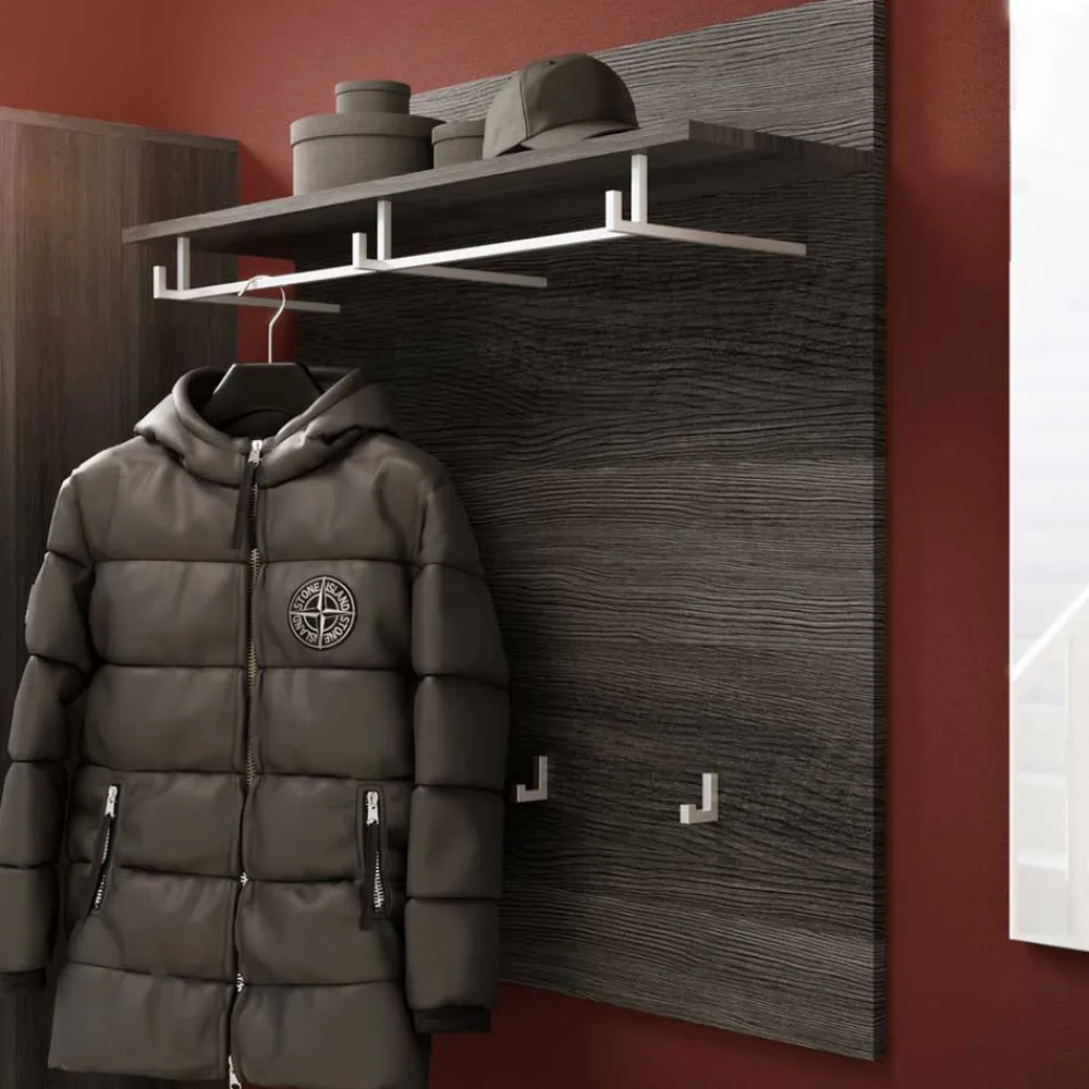 Wohnen Bürogarderoben*Garderobenpaneel mit Stange & 6 Haken - Nancys