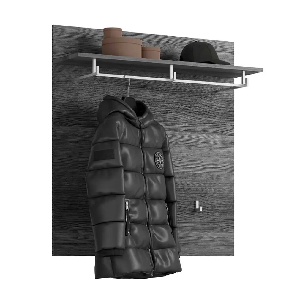 Wohnen Bürogarderoben*Garderobenpaneel mit Stange & 6 Haken - Nancys