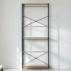 Wohnen Garderoben|Garderoben*Garderobenregal mit 5 Böden in Akazie Optik - Favorite