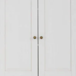 Wohnen Weiße Möbel|Naturholzmöbel*Garderobenschrank im Landhausstil zweifarbig - Axdonira