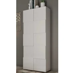 Wohnen Weiße Möbel|Garderobenschränke*Garderobenschrank in Weiß hochglänzend - Castalla