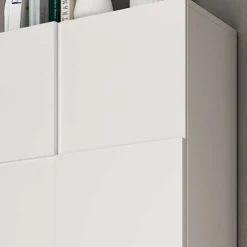 Wohnen Weiße Möbel|Garderobenschränke*Garderobenschrank in Weiß hochglänzend - Castalla