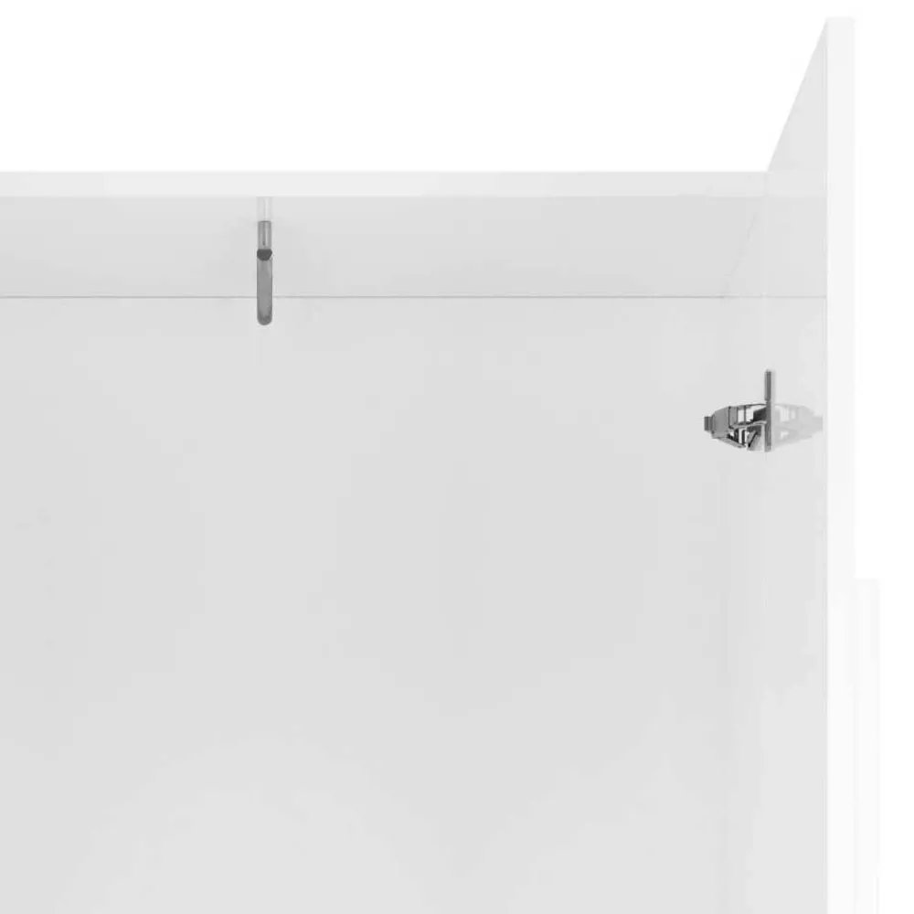 Wohnen Weiße Möbel|Garderobenschränke*Garderobenschrank in Weiß hochglänzend - Castalla