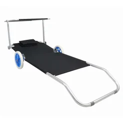 Wohnen Garten & Strand Roll-Liege mit Dach - Locoro