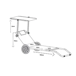 Wohnen Garten & Strand Roll-Liege mit Dach - Locoro